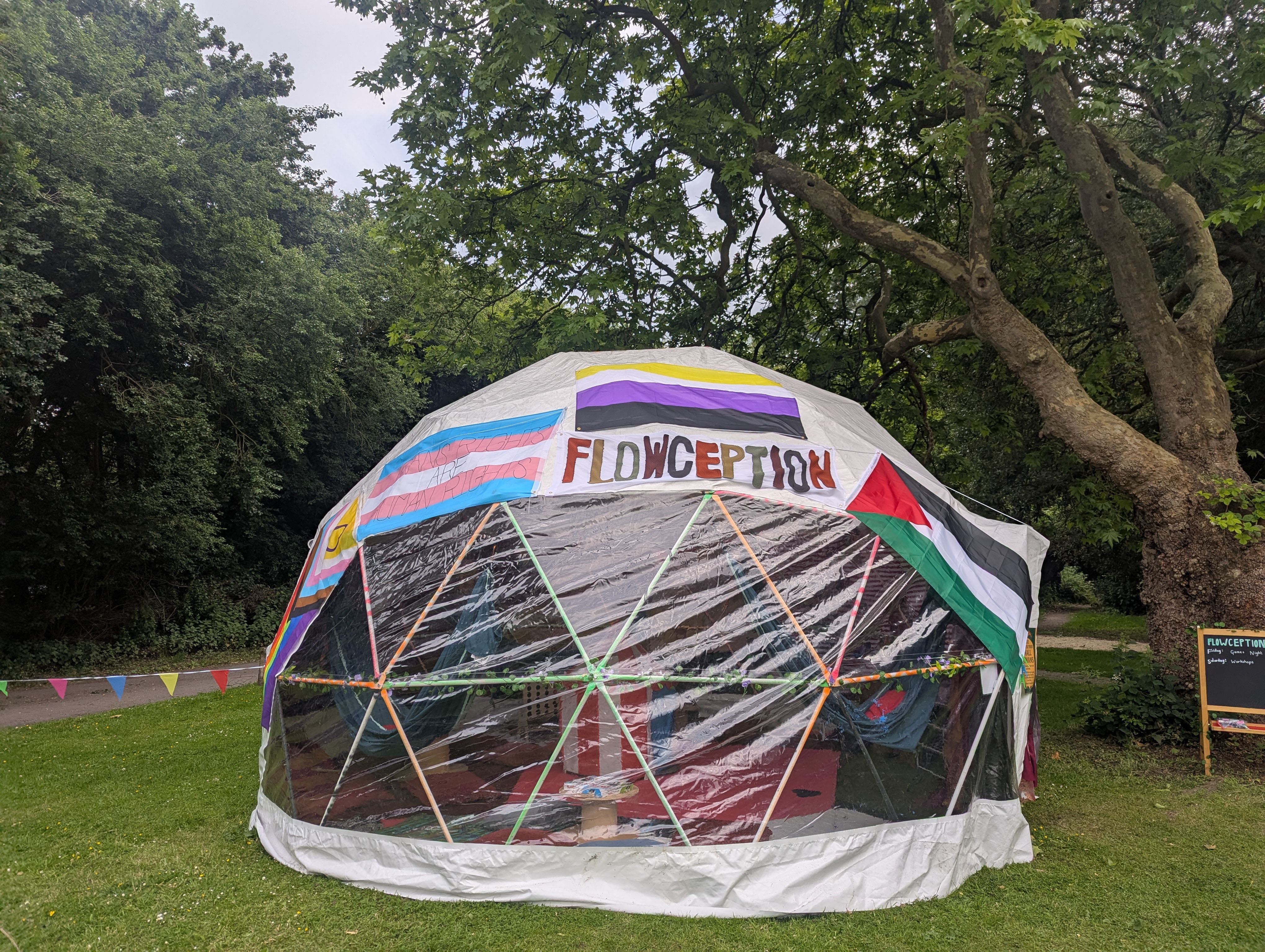 A photo of the Flowception Dome