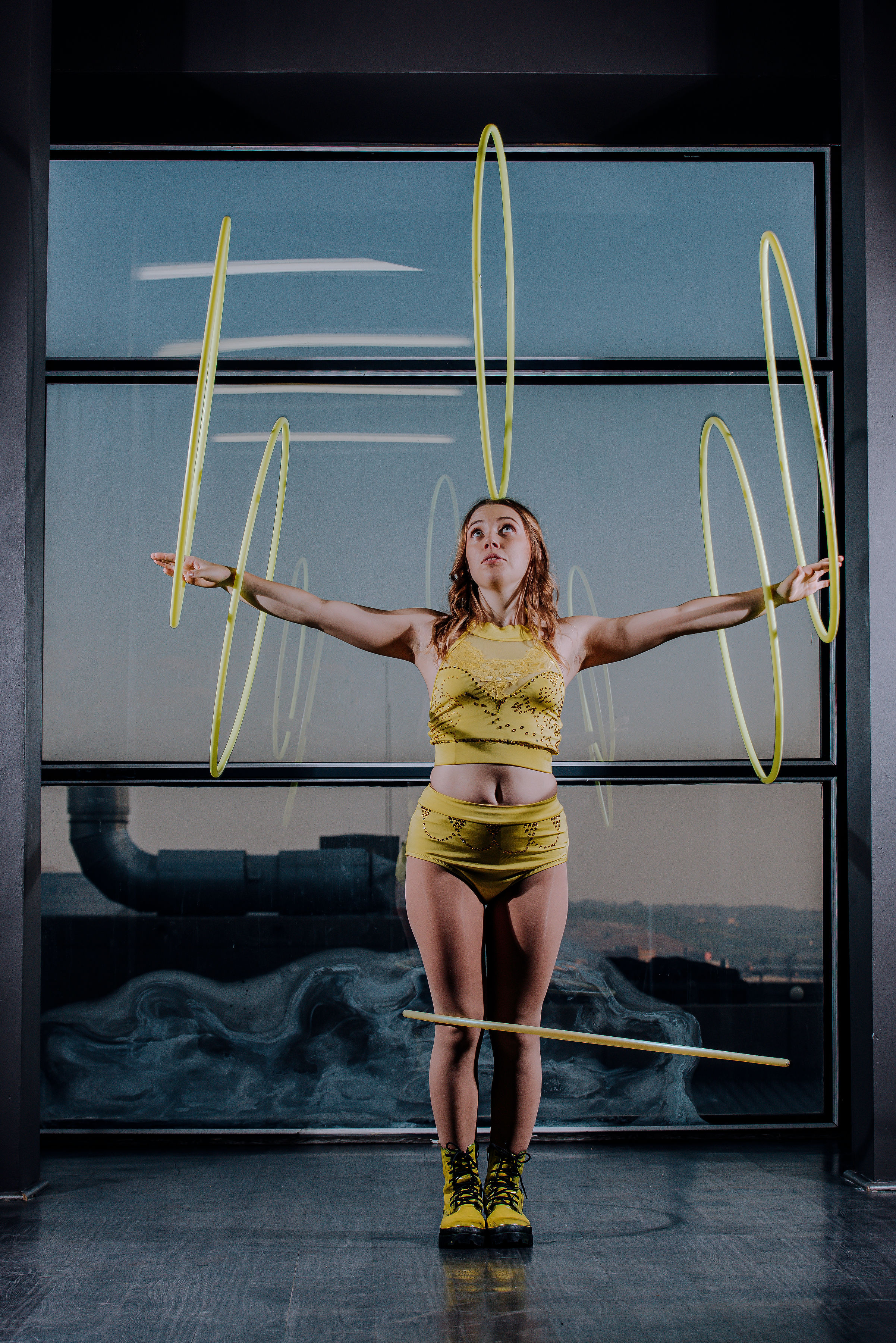 Sophiea with 6 hoops