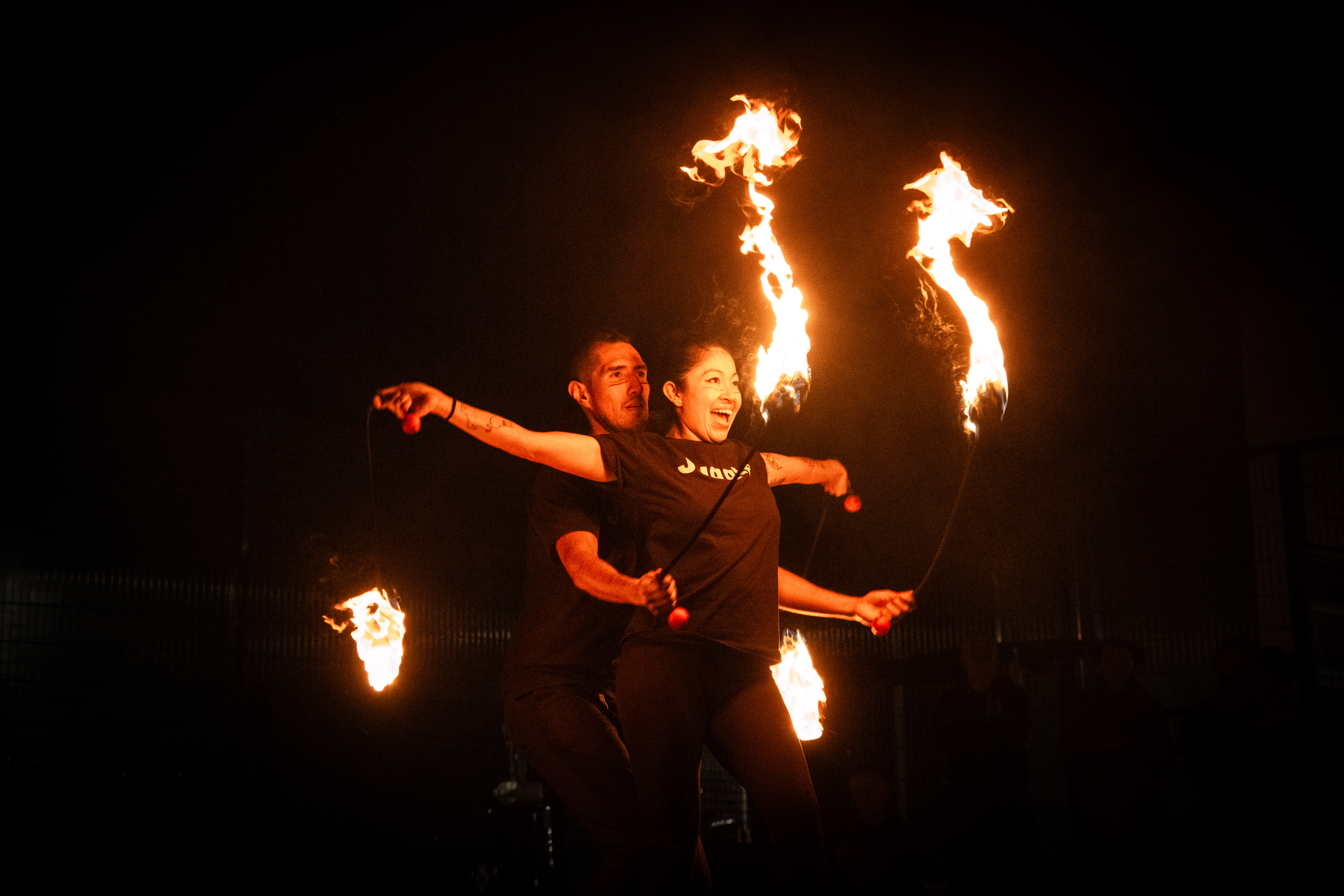 A past fire performance by the Bring the Fire Project